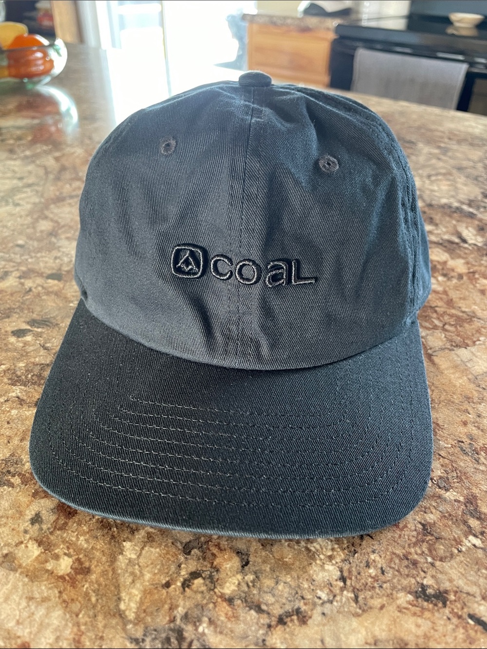Coal Men's Black Logo Baseball Cap Snap Back Outdoor Hiking Neutral Hat OSFM